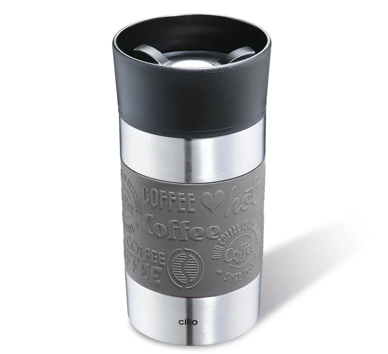 Cilio, Isolierbecher "Viaggio" 300ml, Farbe grau