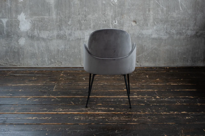 KAWOLA Stuhl DEON Esszimmerstuhl Velvet grau