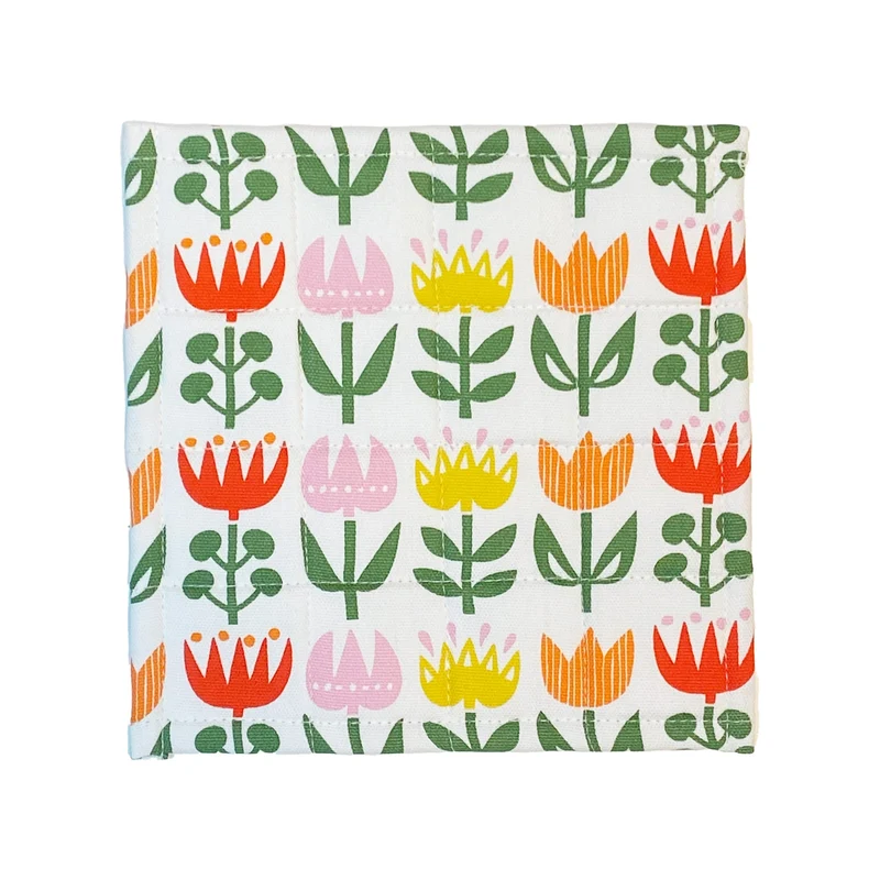 KLIPPAN - Topflappen "Tulip" Serie, gewebte Baumwolle, 20x20cm