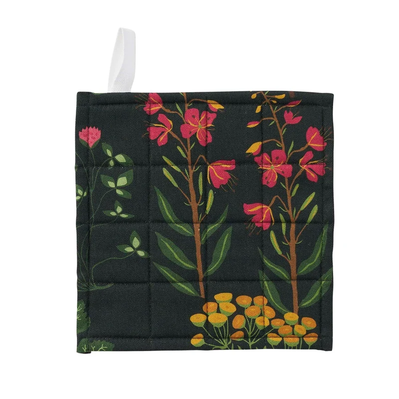 KLIPPAN - Topflappen "Leksand" grün, gewebte Baumwolle, 20x20cm
