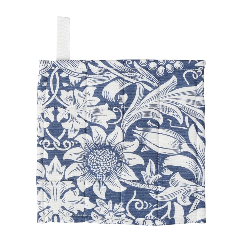 KLIPPAN - Topflappen Sunflower dark denim, gewebte Baumwolle 20x20cm