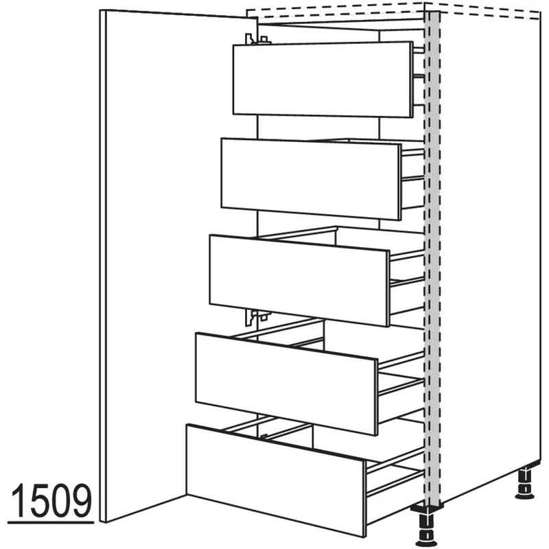 nobilia Highboard NHSIF60 60 cm