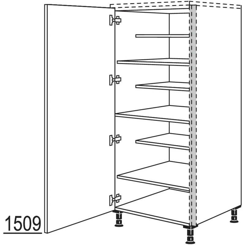 nobilia Highboard Schuhschrank NHSWSF60