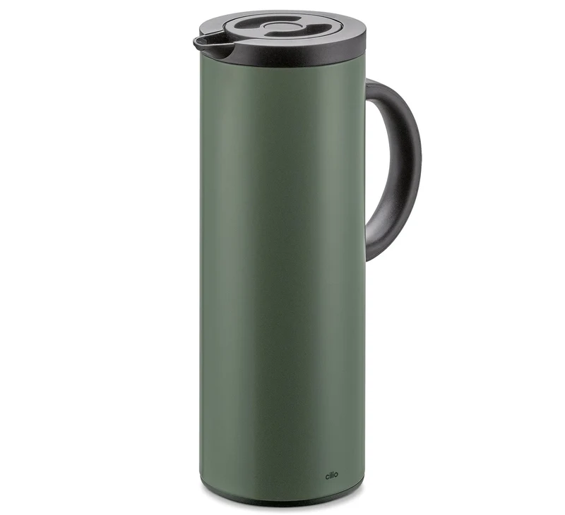 Cilio, Isolierkanne "Firenze", Farbe olive-grün matt, 1Lt