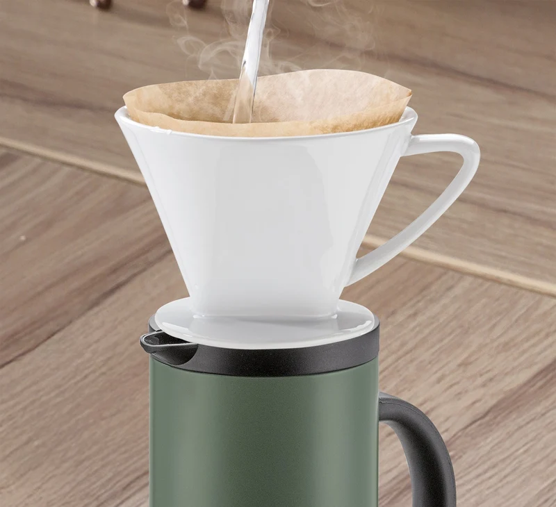 Cilio, Isolierkanne "Firenze", Farbe olive-grün matt, 1Lt