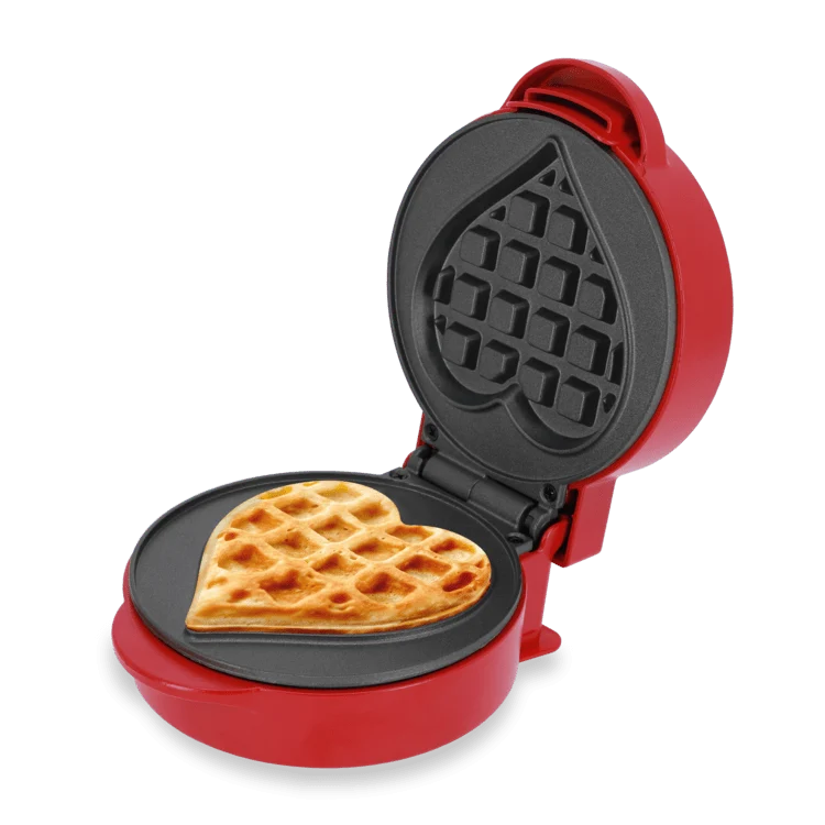 ADE Mini-Waffeleisen - herzförmig - 8,7 cm