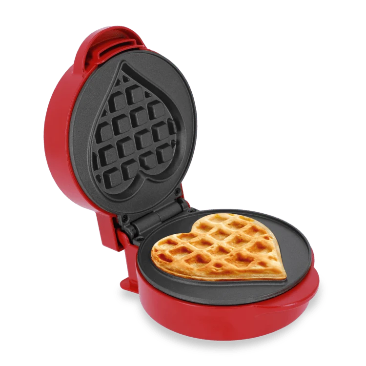 ADE Mini-Waffeleisen - herzförmig - 8,7 cm