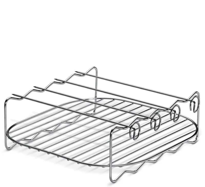 Küchenprofi, Grill-Set zu Heißluftfritteuse, 5 Tlg, Maße 21,5 × 21,5 × 7 cm