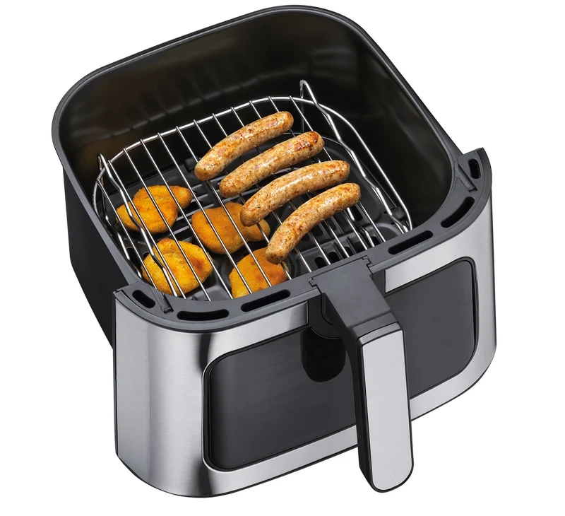 Küchenprofi, Grill-Set zu Heißluftfritteuse, 5 Tlg, Maße 21,5 × 21,5 × 7 cm