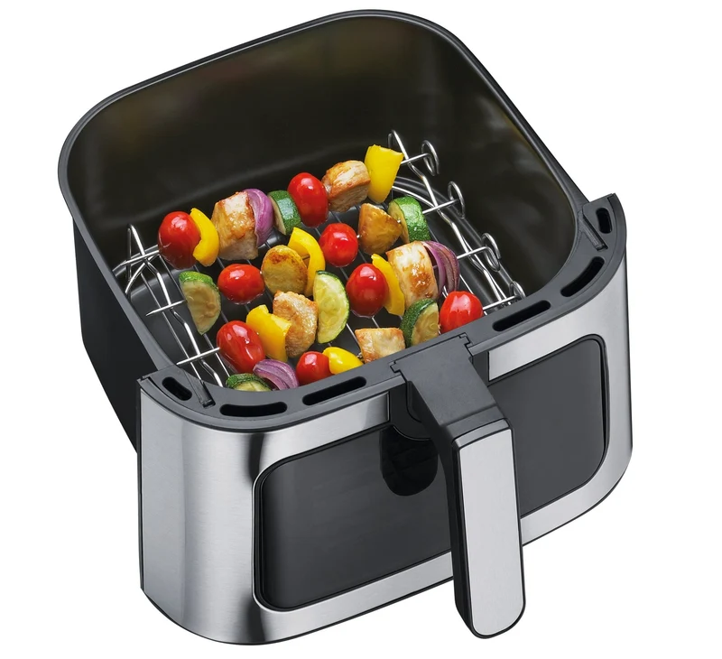 Küchenprofi, Grill-Set zu Heißluftfritteuse, 5 Tlg, Maße 21,5 × 21,5 × 7 cm