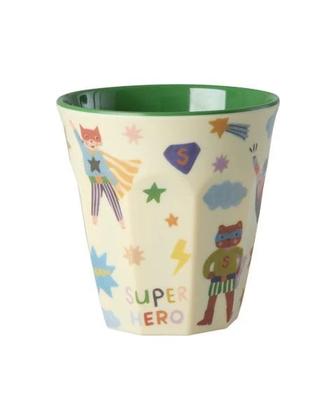 rice- Mittelgröße Kinderbecher grün, Hero Print, 250ml