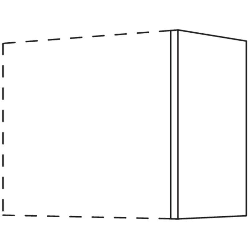 nobilia Abschluss- / Zwischenwange für Wandschränke, Höhe 576 mm WW50-58