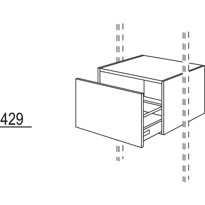 nobilia Auszugschrank UARS80-43 80 cm