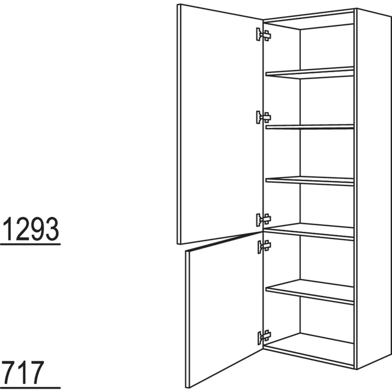 nobilia Hochschrank HSB30-202 30 cm