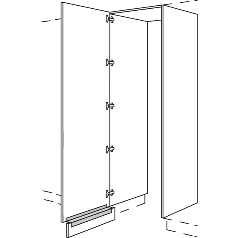 nobilia Hochschrank-Durchgangstür HWDTF60-2