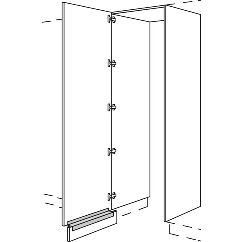 nobilia XL-Hochschrank-Durchgangstür HWDTF60-1X
