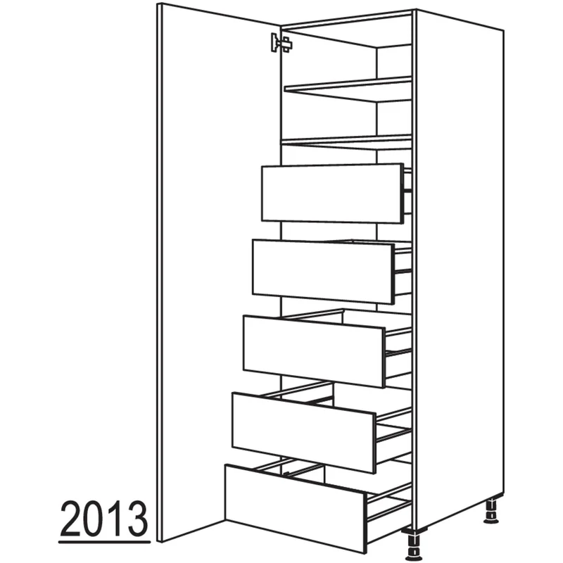 nobilia Hochschrank HIF50-1 50 cm