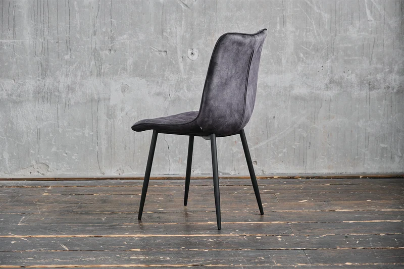 KAWOLA Stuhl CLARA Esszimmerstuhl Velvet anthrazit