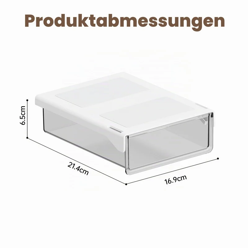 2 Stück Untertisch Schublade Selbstklebend Ohne Bohren, Klein