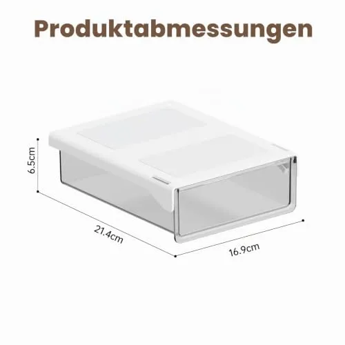 2 Stück Untertisch Schublade Selbstklebend Ohne Bohren, Klein