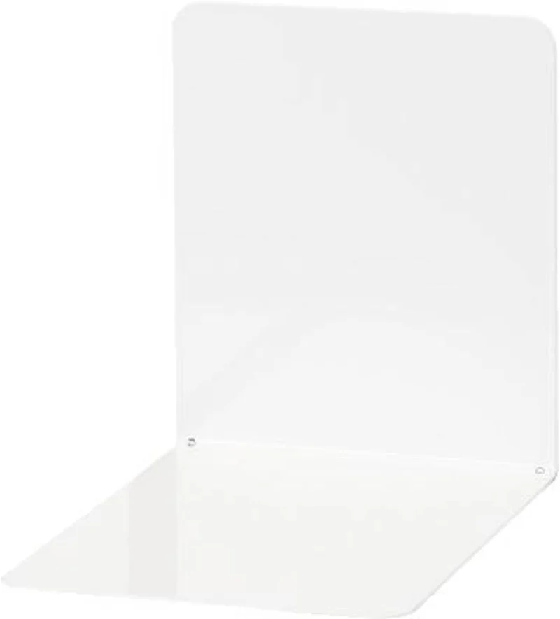 MAUL Buchstütze weiß Stahl 2er Set für Büro & Homeoffice