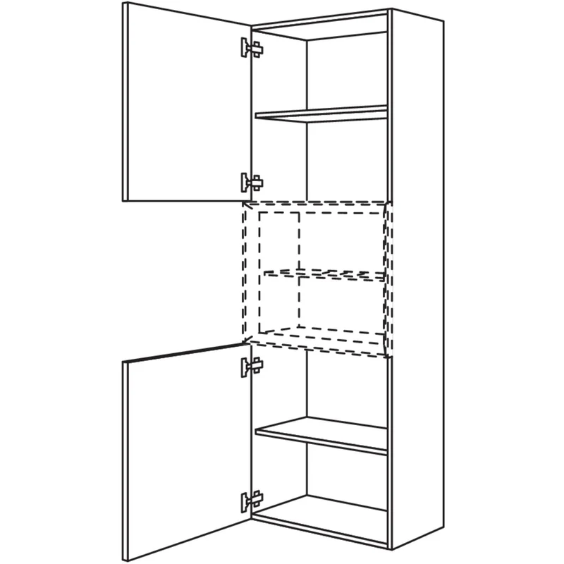 nobilia Hochschrank für Regaleinsatz Case HBDCM40-202 40 cm