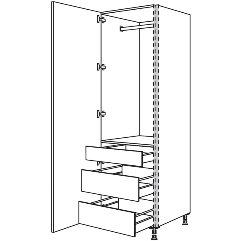 nobilia XL-Garderobenschrank NHSWGIAF60-2X 60 cm