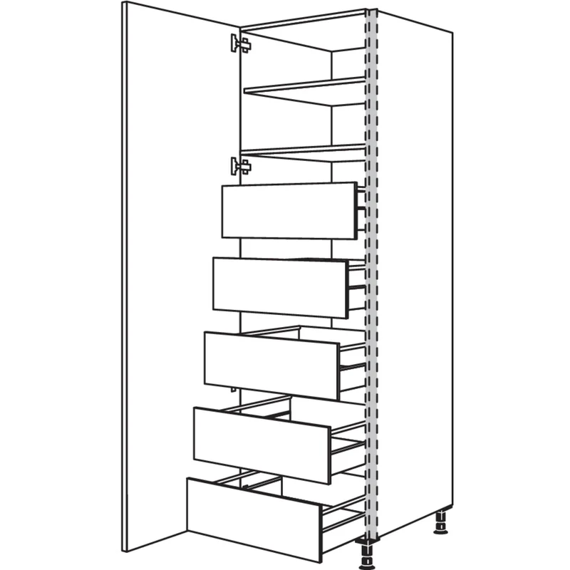 nobilia XL-Hochschrank NHSIF60-2X 60 cm