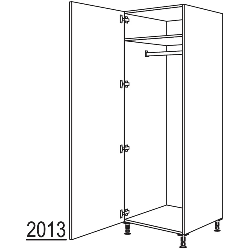 nobilia Garderobenschrank HWGF60-1 60 cm
