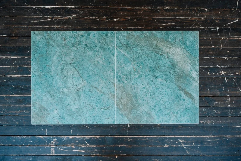 KAWOLA Ausziehtisch ODAR Esstisch Mittelauszug Keramik grün 180x100cm