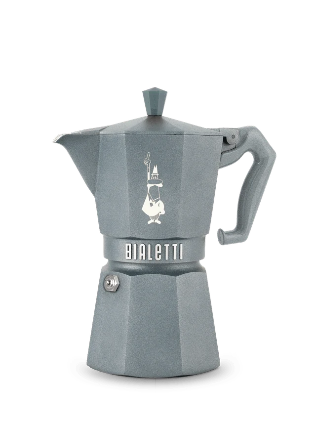 Bialetti, Espressokocher Moka Express, Exclusive Induktion, 6 Tassen, grau