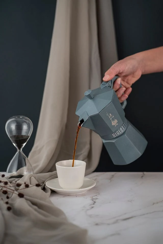 Bialetti, Espressokocher Moka Express, Exclusive Induktion, 6 Tassen, grau