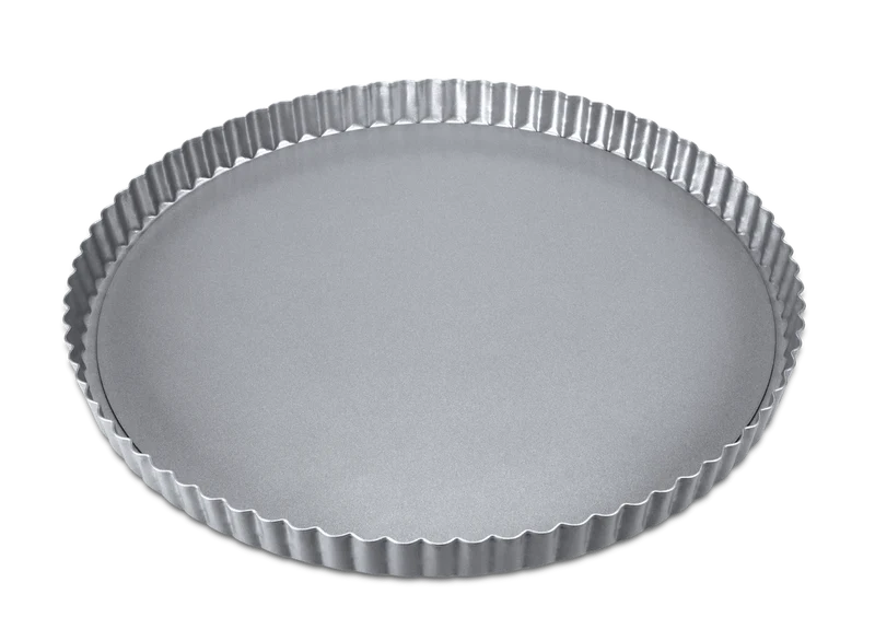 Städter, Tarteform mit Hebeboden "We love Baking", D28cm/H2,2cm, Metall Silber