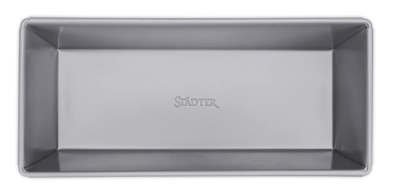 Städter "We Love Baking" Kastenform Metall Silber, Füllmenge 1500ml