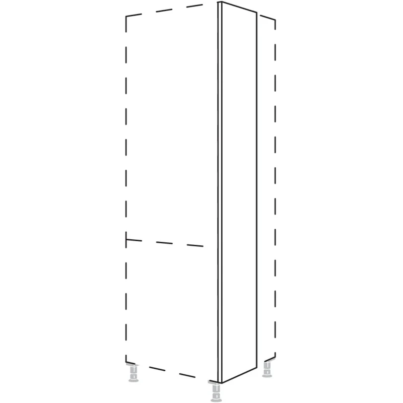nobilia XL-Zwischenwange HWZ10-3X