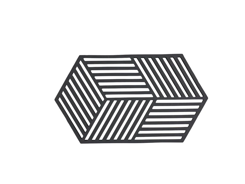 Zone Denmark, Untersetzer Hexagon, Black, 24 x 14 x 0,9 cm