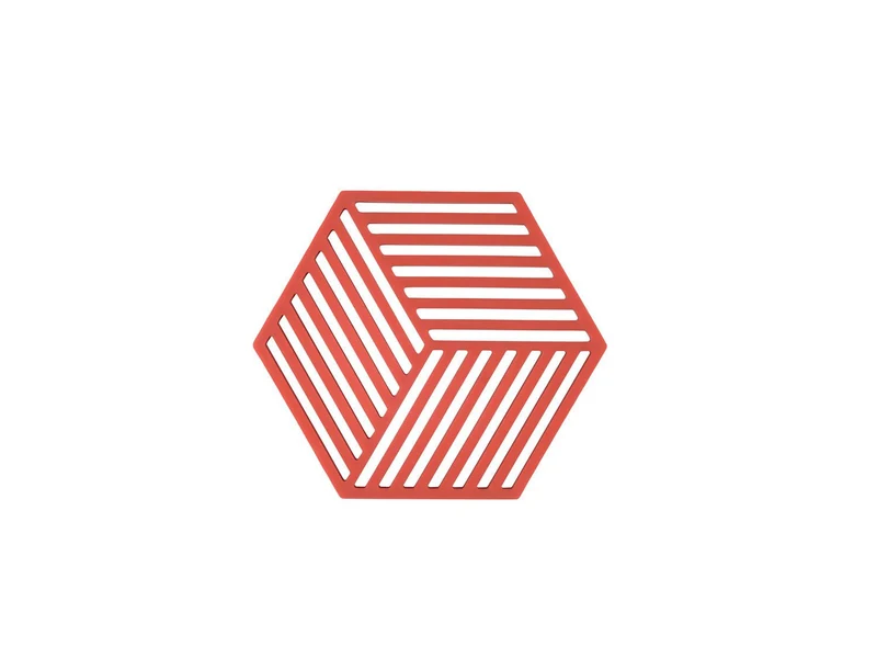 Zone Denmark Untersetzer Hexagon, Burned Red, 16 x 14 x 0,9 cm