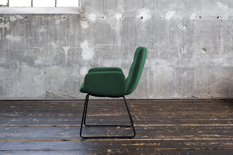 KAWOLA Esszimmerstuhl NEW CHARME Velvet smaragd