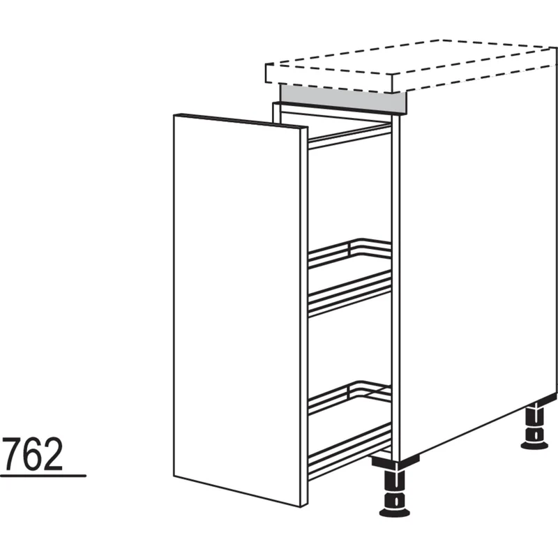 nobilia XL-Auszugschrank NUAM20-X 20 cm