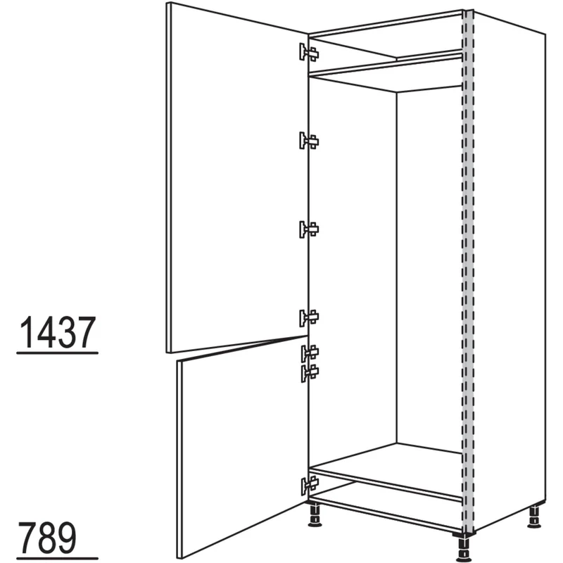 nobilia XL-Geräte-Umbau NGS194-76-3X 76,2 cm
