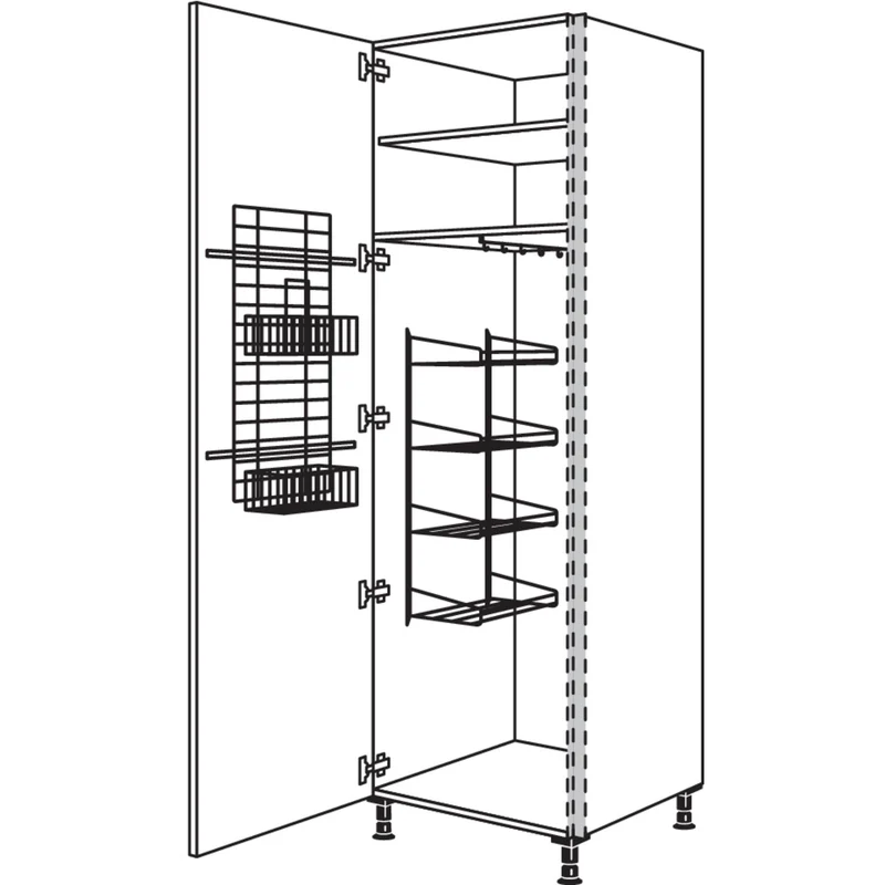 nobilia XL-Besen-/ Geräteschrank NHSBF60-2X 60 cm