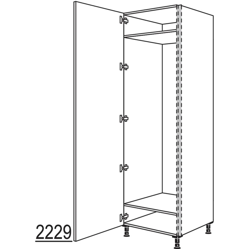 nobilia XL-Geräte-Umbau Kühl- oder Gefrierautomat NGSF178-3X 60 cm