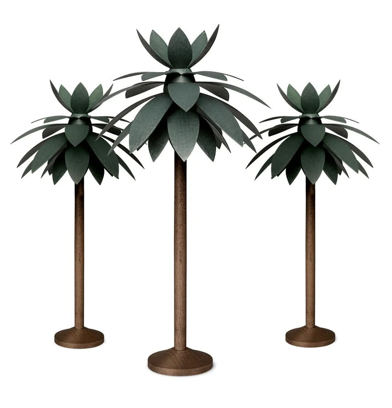 Wendt & Kühn 'Set von 3 Palmen, 2x klein 22cm, 1x groß 25cm' 2025