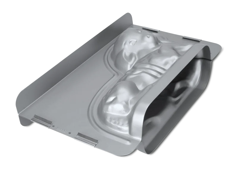 Städter 'we love baking Osterlamm 3D-Backform Metall Silber, 2300ml'