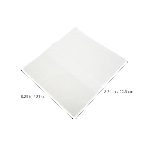 6 Stück Transparenter Mattierter Reißverschlussbeutel aus PVC