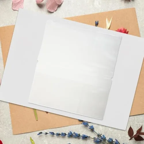 6 Stück Transparenter Mattierter Reißverschlussbeutel aus PVC