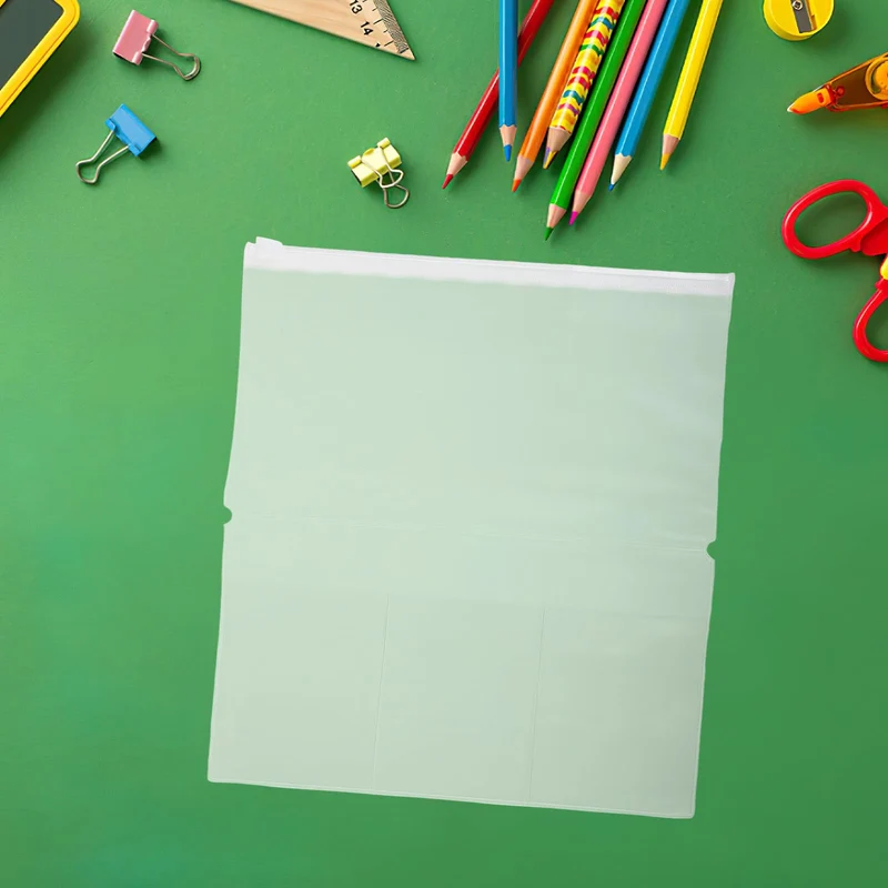 6 Stück Transparenter Mattierter Reißverschlussbeutel aus PVC