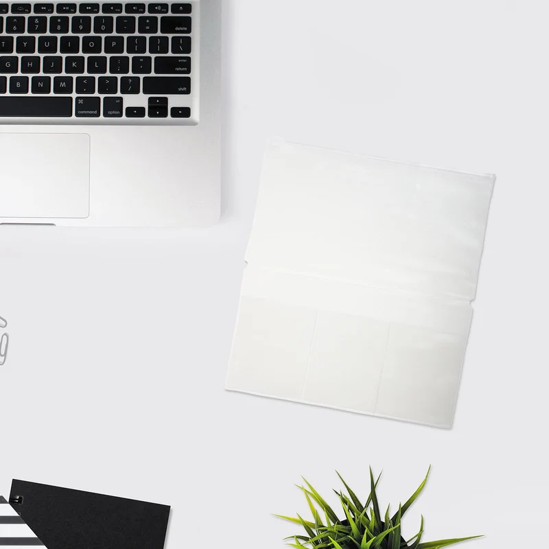 6 Stück Transparenter Mattierter Reißverschlussbeutel aus PVC