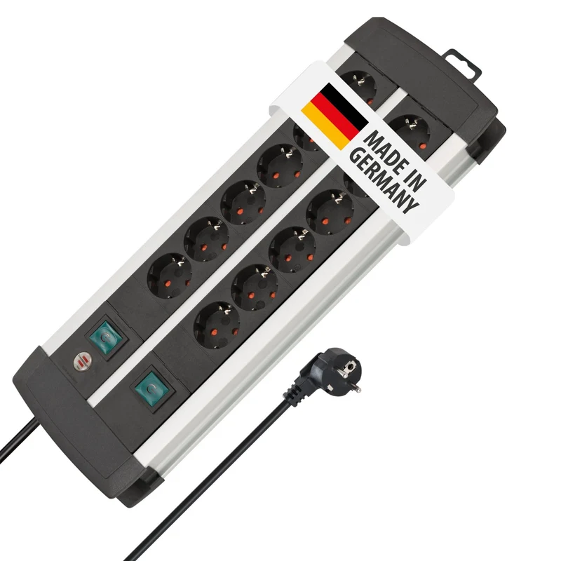 Brennenstuhl Premium-Alu-Line Steckdosenleiste 12-Fach, 3m