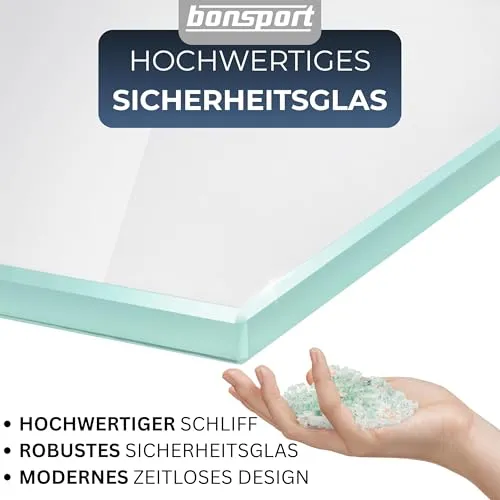 bonsport Glasregal Wandregal für Badezimmer Milchglas, 60x10,16x0,6cm